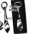 Abridor corbata plateado  sin caja - Sets de hombre y mujer - Regalos de boda
