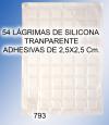 Hoja 54 lagrimas cuadradas - Pegatinas para bodas y comuniones