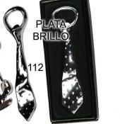 Abridor corbata plateado  sin caja