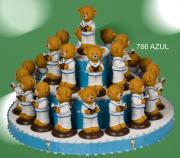 Tarta con 25 figuras  ositos