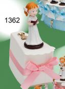 Porcion tarta con niÑa comunion 