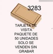 Paquete 50 tarjetas de visita 