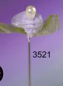 Alfiler flor tela