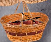 Cesta mimbre con asas