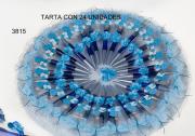 Tarta con boligrafo arreglo bautizo