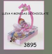 Figura infantil con arreglo bautizo