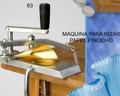 Maquina de rizar papel