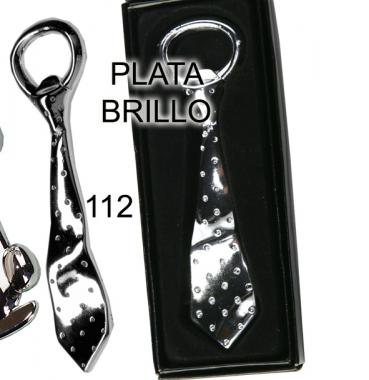 Abridor corbata plateado  sin caja
