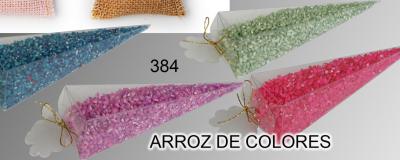 Cono arroz colores surtidos