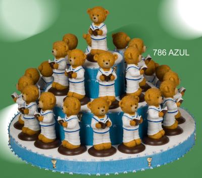 Tarta con 25 figuras  ositos