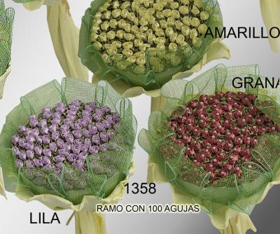 Ramos con 100 alfileres 