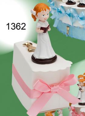 Porcion tarta con niÑa comunion 