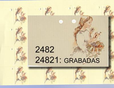 Tarjeta niÑa comunion color