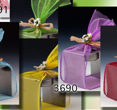Porta velas metal con red