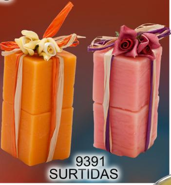 Velas con arreglo